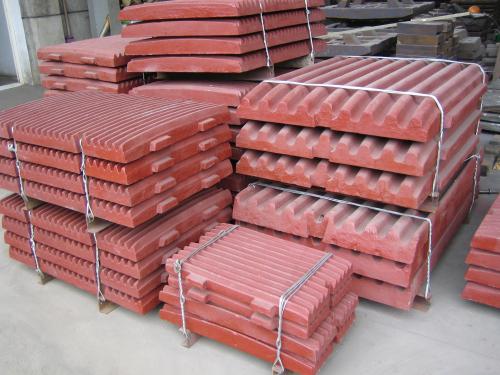 High manganese steel jaw plate