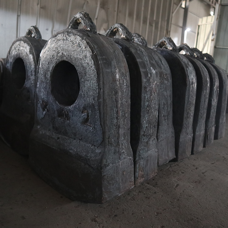 Alloy high chromium Manganese Steel Hammer mill Crusher Parts Hammers head